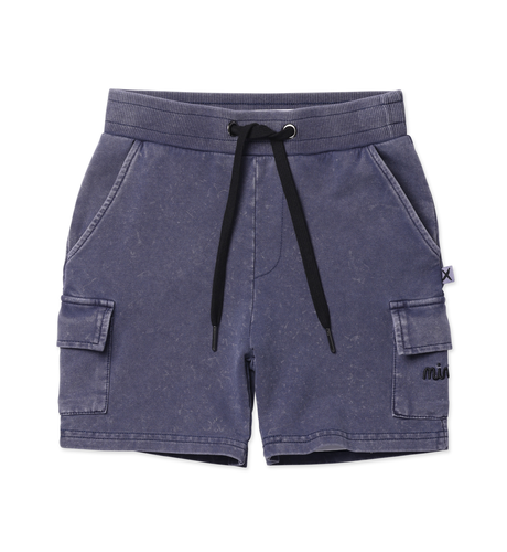 Minti Blasted Deluxe Cargo Short - Bright Blue Wash