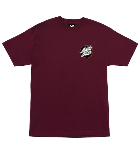 Santa Cruz Pokemon Fire Type 3 Adult Tee - Maroon