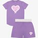 The Girl Club Lavender Peace Heart Summer PJs