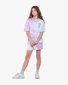 The Girl Club Lavender Tie-Dye Scallop Edge Socks