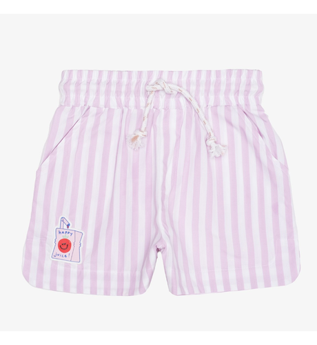 The Girl Club Pink Stripe Cotton Shorts