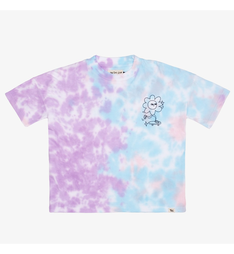 The Girl Club Lavender Tie-Dye Flower Power Tee