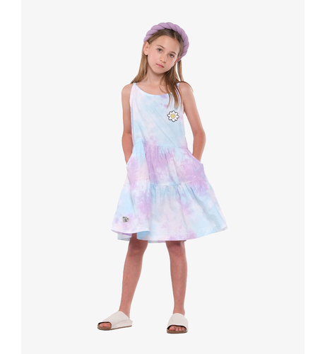 The Girl Club Lavender Tie-Dye Cotton Play Dress