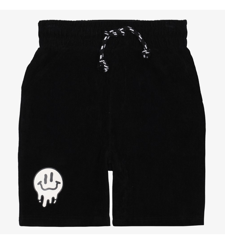 Band Of Boys Drippin In Smiles Black Cord Shorts