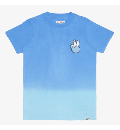 Band Of Boys Peace Out Blue Dip-Dye Tee