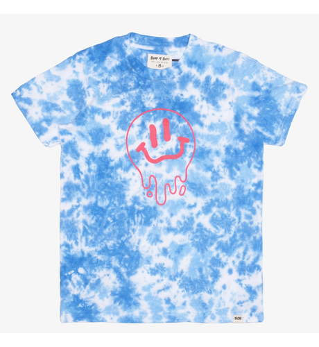 Band Of Boys Drippin In Smiles Blue Tie-Dye Tee