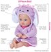 Bathtime Baby Tot Bunny Doll 21.6cm