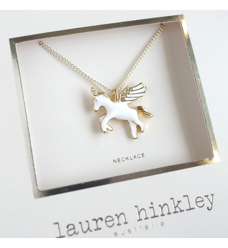 Lauren Hinkley Flying Unicorn Necklace