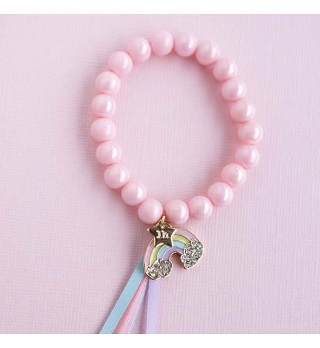 Lauren Hinkley Rainbow Pink Elastic Bracelet