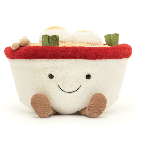 Jellycat Amuseable Ramen – Kuschelige Nudelschüssel Aus Plüsch, Ca. 16 Cm, Weiches Stofftier Für Kinder Ab Geburt