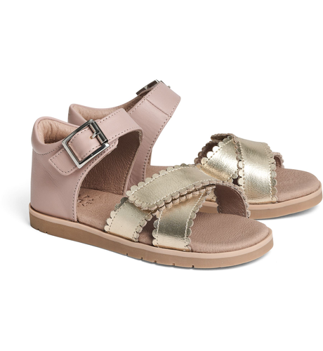 Pretty Brave Willow Child Sandal - Blush/Gold