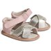 Pretty Brave Criss-Cross Baby Sandal - Blush/Gold