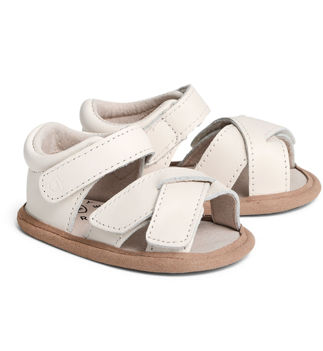 Pretty Brave Criss-Cross Baby Sandal - Stone