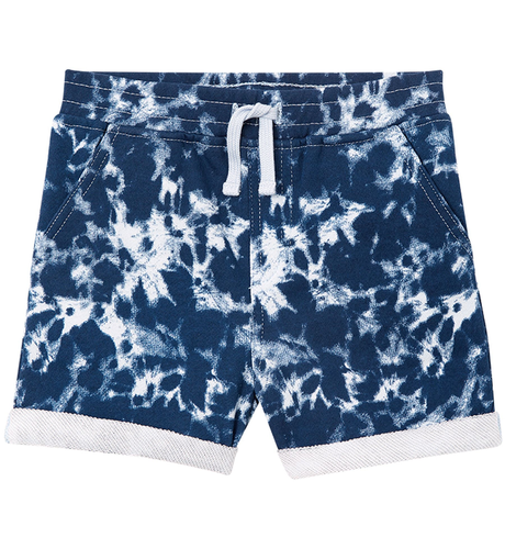 Milky Blue Tie Dye Fleece Short