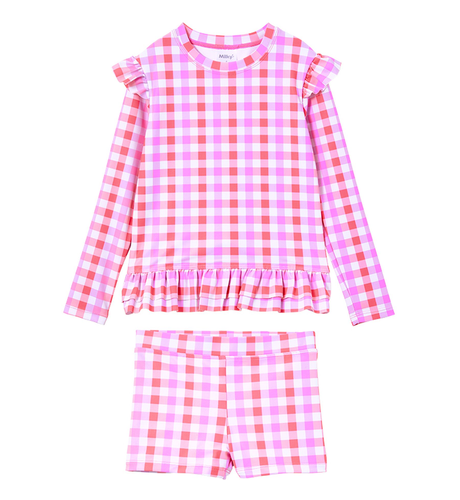 Milky Neon Gingham Rash Set