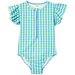 Milky Blue Gingham Swimsuit