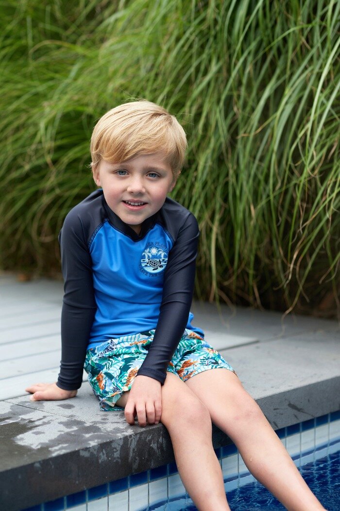 Milky Save The Ocean Rash Vest - CLOTHING-BOY-Boys Swimwear : Kids