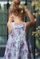 Milky Wisteria Tiered Dress