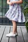 Milky Wisteria Tiered Dress