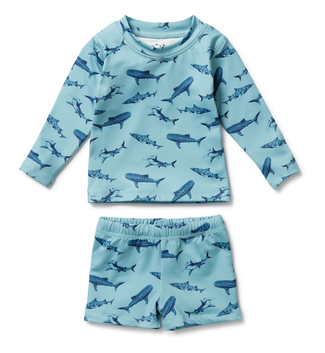 Wilson & Frenchy Sharky Rashie Swim Set