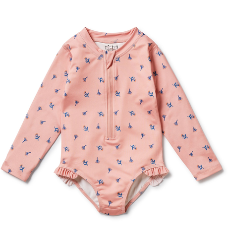 Wilson & Frenchy Little Flower Long Sleeve Swimsuit