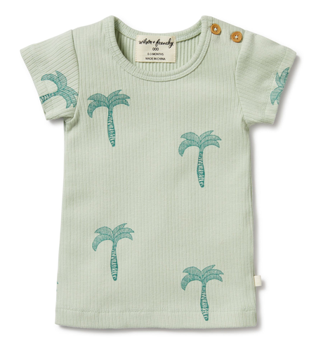 Wilson & Frenchy Palm Tree Organic Rib Tee