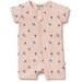 Wilson & Frenchy Little Flower Organic Rib Zipsuit