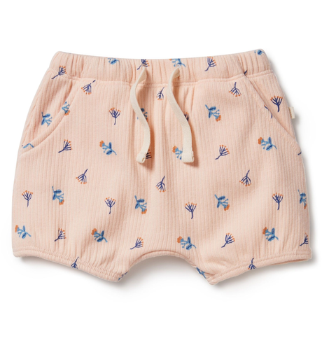 Wilson & Frenchy Little Flower Organic Rib Bloomer Short