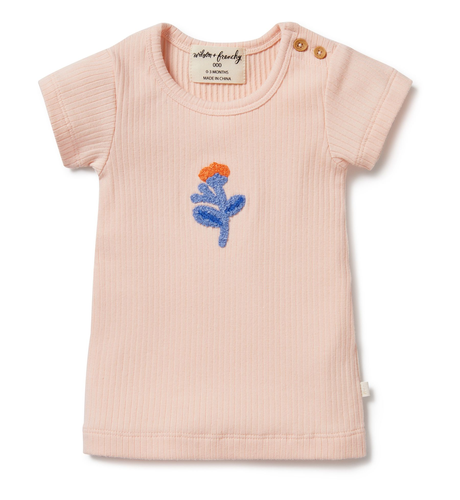 Wilson & Frenchy Little Flower Organic Rib Tee