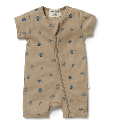 Wilson & Frenchy Summer Days Organic Boyleg Zipsuit