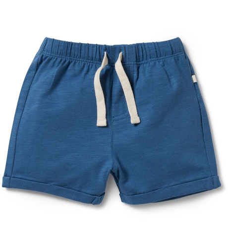 Wilson & Frenchy Dark Blue Organic Tie Front Short