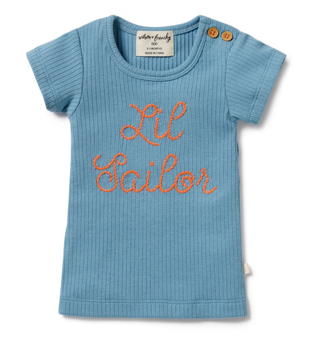 Wilson & Frenchy Lil Sailor Organic Rib Tee