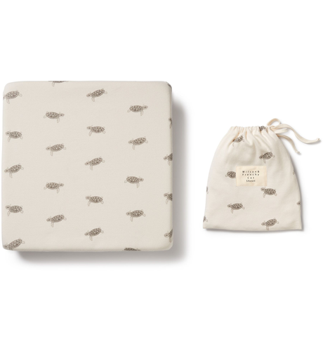 Wilson & Frenchy Tiny Turtle Organic Cot Sheet