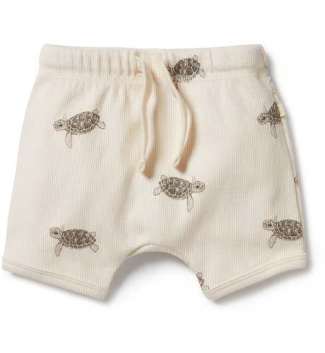 Wilson & Frenchy Tiny Turtle Organic Tie Front Short