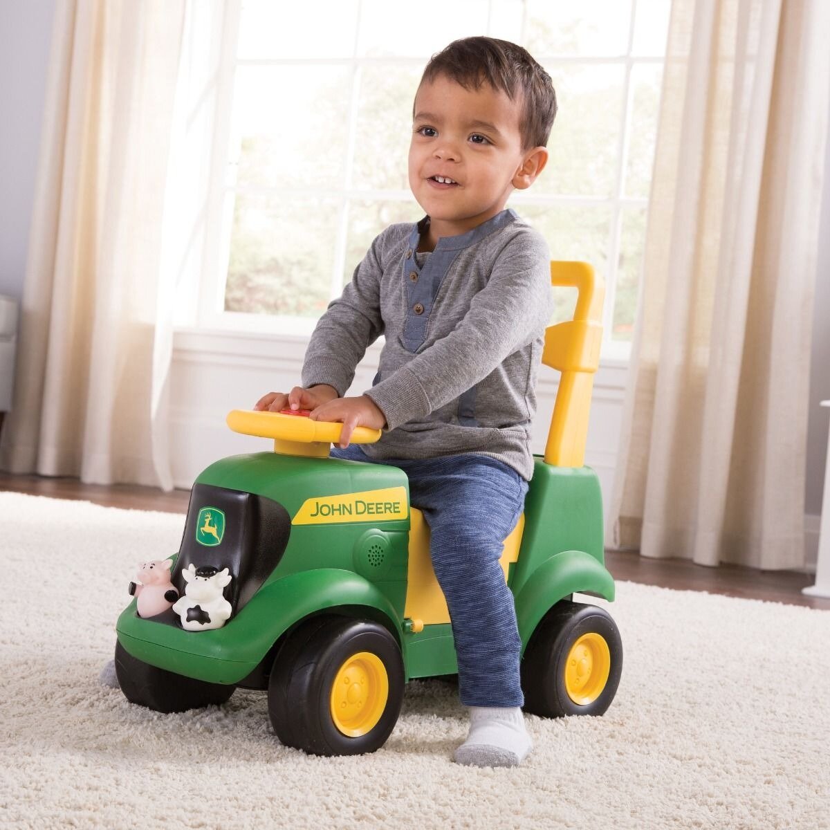 John Deere Sit n Scoot Activity Trailer PLAY Outdoor Toys Kids Clothing NZ Shop Online Kid Republic John Deere