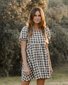 Rylee + Cru Marley Adult Dress - Charcoal Check