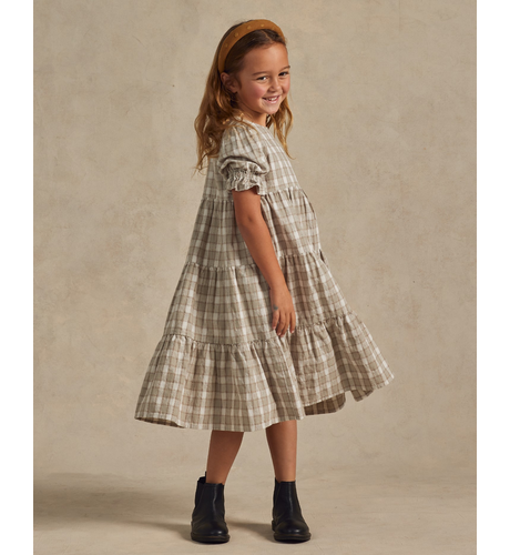 Rylee + Cru Frannie Dress - Pewter Plaid