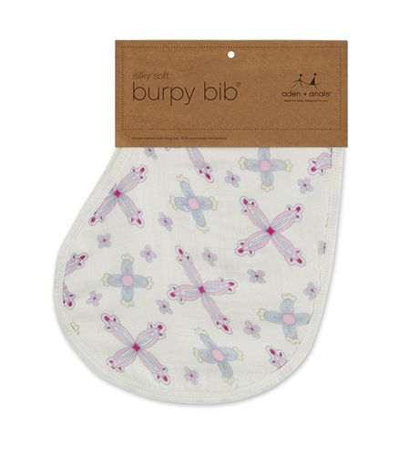 A & A Silky Soft Burpy Bib- Flower Child