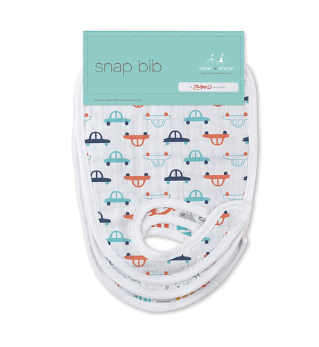 Aden & Anais Snap Bibs 3 Pk - Pup In Tow