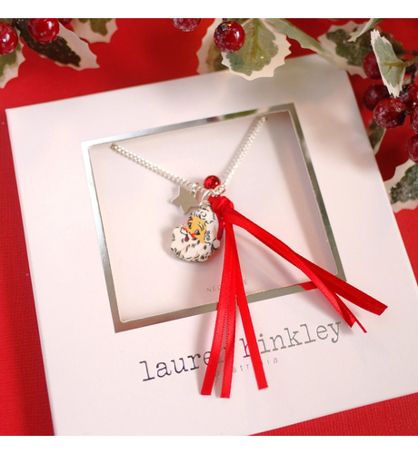 Lauren Hinkley Santa Necklace