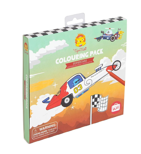 Tiger Tribe Colouring Pack - Super Cars