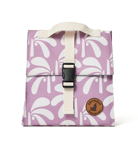 Crywolf Insulated Lunch Bag - Lilac Palms