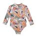 Crywolf Long Sleeve Swimsuit - Tropical Floral