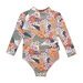 Crywolf Long Sleeve Swimsuit - Tropical Floral