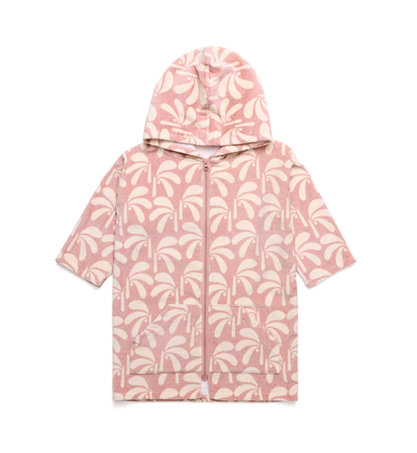 Crywolf Everywhere Zip-Up Towel - Blush Palms