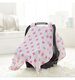 Aden & Anais Car Seat Canopy Fluro Pink