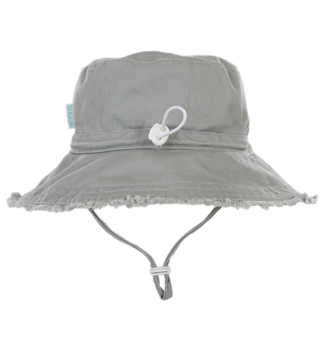 Acorn Khaki Frayed Bucket Hat