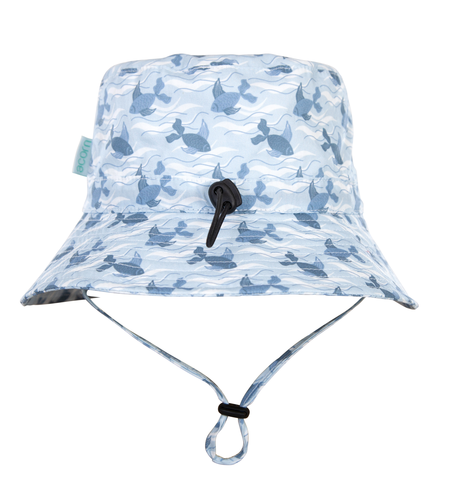 Acorn Swimming Fish Wide Brim Bucket Hat