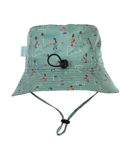 Acorn Shooting Hoops Wide Brim Bucket Hat