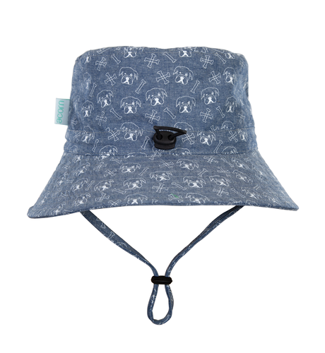 Acorn Bulldog Wide Brim Bucket Hat